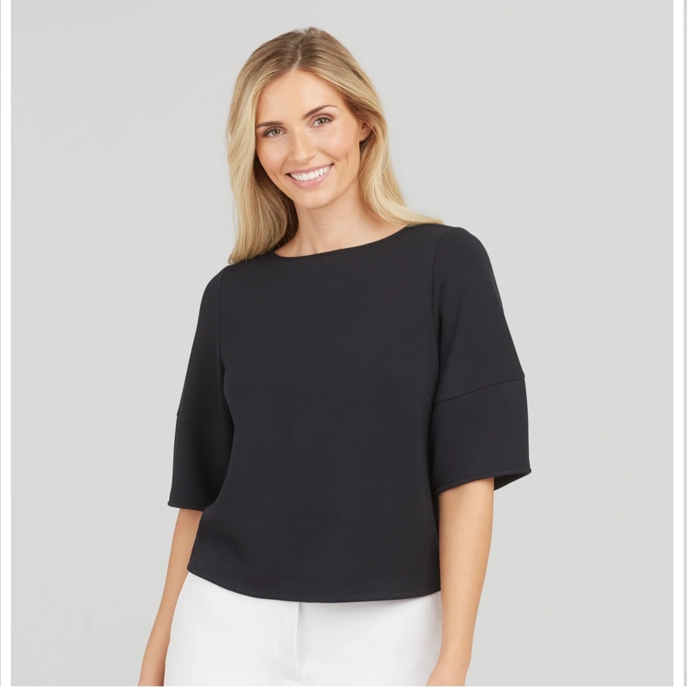 SPANX Air Essentials Puff Sleeve At-the-Hip Top